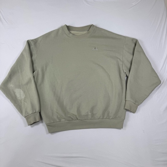 Alo Yoga Accolade Crewneck Pullover Limestone - Picture 3 of 7
